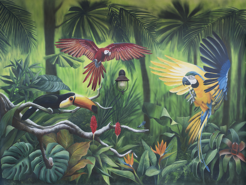 Murales Foresta Tropicale Pittura